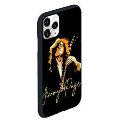 Чехол iPhone 11 Pro матовый Led Zeppelin Лед Зеппелин Jimmy Page, цвет: 3D-черный — фото 2