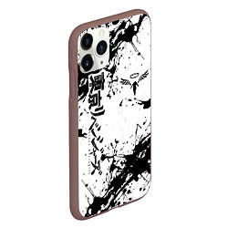 Чехол iPhone 11 Pro матовый Токийские мстители Tokyo Revengers logo краска, цвет: 3D-коричневый — фото 2