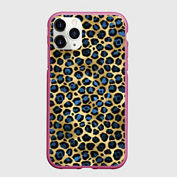Чехол iPhone 11 Pro матовый Стиль леопарда шкура леопарда, цвет: 3D-малиновый