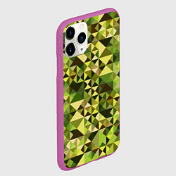 Чехол iPhone 11 Pro матовый Камуфляж Призма - лес, цвет: 3D-фиолетовый — фото 2