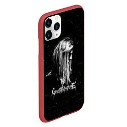 Чехол iPhone 11 Pro матовый GHOSTEMANE Rap Гостмейн ЧБ Logo, цвет: 3D-красный — фото 2