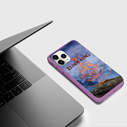Чехол iPhone 11 Pro матовый Elden Ring, Logo, цвет: 3D-фиолетовый — фото 2