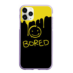 Чехол iPhone 11 Pro матовый Sherlock Bored Big Smile, цвет: 3D-светло-сиреневый
