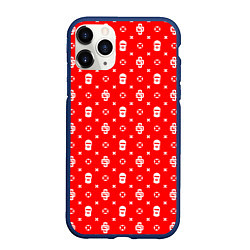 Чехол iPhone 11 Pro матовый Red Dope Ski Mask Camo Dope Street Market, цвет: 3D-тёмно-синий