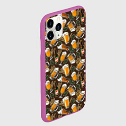 Чехол iPhone 11 Pro матовый Хмель и Пиво, цвет: 3D-фиолетовый — фото 2