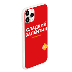 Чехол iPhone 11 Pro матовый СЛАДКИЙ ВАЛЕНТИН, цвет: 3D-белый — фото 2