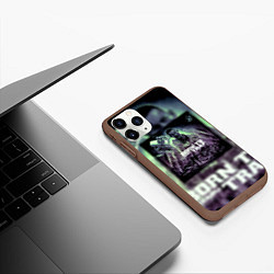 Чехол iPhone 11 Pro матовый Born To Trap Kizaru Альбом Кизару, цвет: 3D-коричневый — фото 2