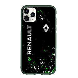 Чехол iPhone 11 Pro матовый RENAULT брызги