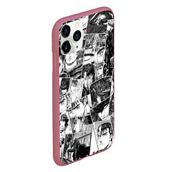 Чехол iPhone 11 Pro матовый Berserk pattern, цвет: 3D-малиновый — фото 2