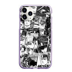 Чехол iPhone 11 Pro матовый Berserk pattern, цвет: 3D-светло-сиреневый