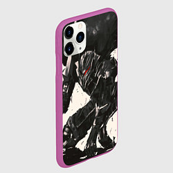 Чехол iPhone 11 Pro матовый Guts Berserk art, цвет: 3D-фиолетовый — фото 2