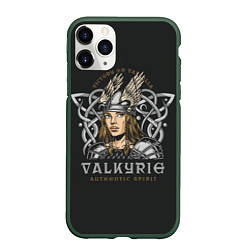 Чехол iPhone 11 Pro матовый Валькирия - VALKYRIE, цвет: 3D-темно-зеленый