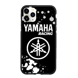 Чехол iPhone 11 Pro матовый YAMAHA Racing Краска, цвет: 3D-черный
