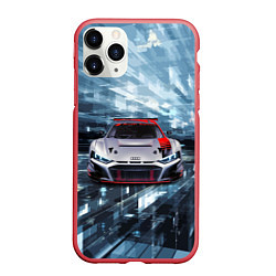 Чехол iPhone 11 Pro матовый Audi Motorsport Racing team, цвет: 3D-красный