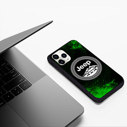 Чехол iPhone 11 Pro матовый ДЖИП Краска, цвет: 3D-черный — фото 2