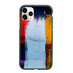 Чехол iPhone 11 Pro матовый КРАС, цвет: 3D-темно-зеленый