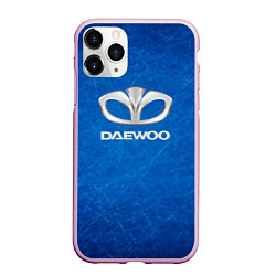 Чехол iPhone 11 Pro матовый DAEWOO ДЭУ abstraction, цвет: 3D-розовый