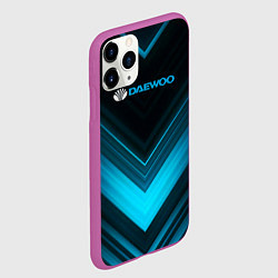 Чехол iPhone 11 Pro матовый DAEWOO ДЭУ спорт, цвет: 3D-фиолетовый — фото 2
