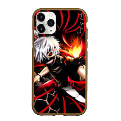 Чехол iPhone 11 Pro матовый Tokyo Ghoul Токийский Гуль Red Snake, цвет: 3D-коричневый