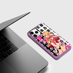 Чехол iPhone 11 Pro матовый Эта фарфоровая кукла влюбилась Китагава Марин My D, цвет: 3D-фиолетовый — фото 2