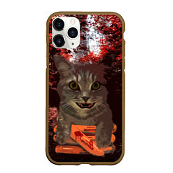 Чехол iPhone 11 Pro матовый Miska In The Horror, цвет: 3D-коричневый