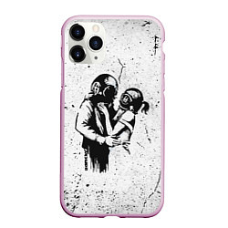 Чехол iPhone 11 Pro матовый BANKSY БЭНКСИ космос