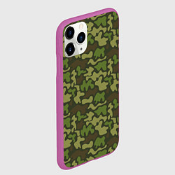 Чехол iPhone 11 Pro матовый Камуфляж в крапинку, цвет: 3D-фиолетовый — фото 2