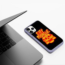 Чехол iPhone 11 Pro матовый ZillaKami x SosMula City Morgue Черепа, цвет: 3D-светло-сиреневый — фото 2