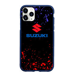 Чехол iPhone 11 Pro матовый SUZUKI брызги красок