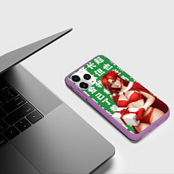 Чехол iPhone 11 Pro матовый Винрейнджер WR Дота 2, цвет: 3D-фиолетовый — фото 2