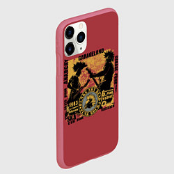 Чехол iPhone 11 Pro матовый Punk Rock Панки Живы, цвет: 3D-малиновый — фото 2