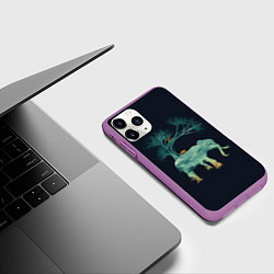 Чехол iPhone 11 Pro матовый Душа природы - Африка, цвет: 3D-фиолетовый — фото 2