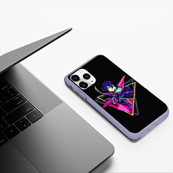 Чехол iPhone 11 Pro матовый Код Гиасс Лелуш, цвет: 3D-светло-сиреневый — фото 2
