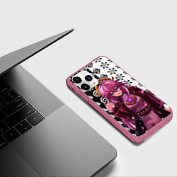 Чехол iPhone 11 Pro матовый Яэ Мико прекрасная Геншин Импакт, цвет: 3D-малиновый — фото 2