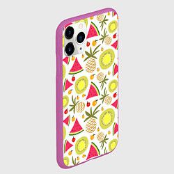 Чехол iPhone 11 Pro матовый Летние вкусности, цвет: 3D-фиолетовый — фото 2