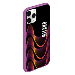 Чехол iPhone 11 Pro матовый Fashion pattern Neon Milano, цвет: 3D-фиолетовый — фото 2