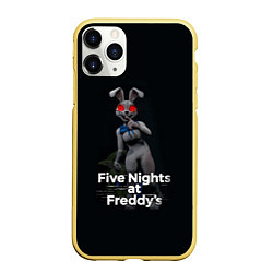 Чехол iPhone 11 Pro матовый Five Nights at Freddys: Security Breach - кролик В, цвет: 3D-желтый