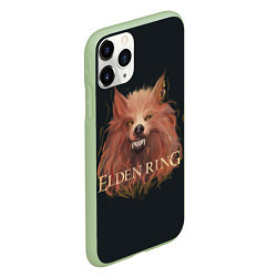 Чехол iPhone 11 Pro матовый Алый волк из Elden Ring, цвет: 3D-салатовый — фото 2