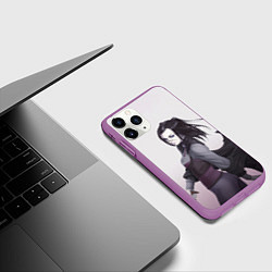 Чехол iPhone 11 Pro матовый Рил Мэйер, цвет: 3D-фиолетовый — фото 2