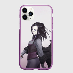 Чехол iPhone 11 Pro матовый Рил Мэйер, цвет: 3D-фиолетовый