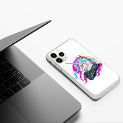 Чехол iPhone 11 Pro матовый Uni cool Corn, цвет: 3D-белый — фото 2