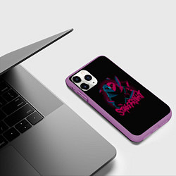 Чехол iPhone 11 Pro матовый Сова с топором Stage Fright, цвет: 3D-фиолетовый — фото 2
