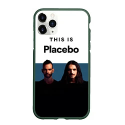 Чехол iPhone 11 Pro матовый Плацебо Дуэт, цвет: 3D-темно-зеленый