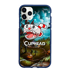 Чехол iPhone 11 Pro матовый Cuphead Zombie