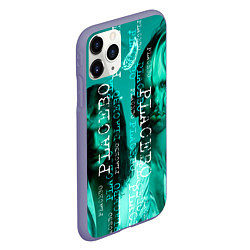 Чехол iPhone 11 Pro матовый Placebo - turquoise, цвет: 3D-серый — фото 2