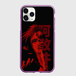Чехол iPhone 11 Pro матовый Abarai Renji, цвет: 3D-фиолетовый