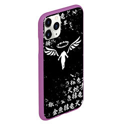 Чехол iPhone 11 Pro матовый WALHALLA TEAM BLACK WHITE ЛОГО ТОКИЙСКИЕ МСТИТЕЛИ, цвет: 3D-фиолетовый — фото 2