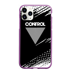 Чехол iPhone 11 Pro матовый Control Gradient, цвет: 3D-фиолетовый