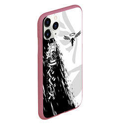 Чехол iPhone 11 Pro матовый WALHALLA TEAM LOGO BLACK ТОКИЙСКИЕ МСТИТЕЛИ, цвет: 3D-малиновый — фото 2