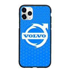 Чехол iPhone 11 Pro матовый VOLVO Соты, цвет: 3D-черный